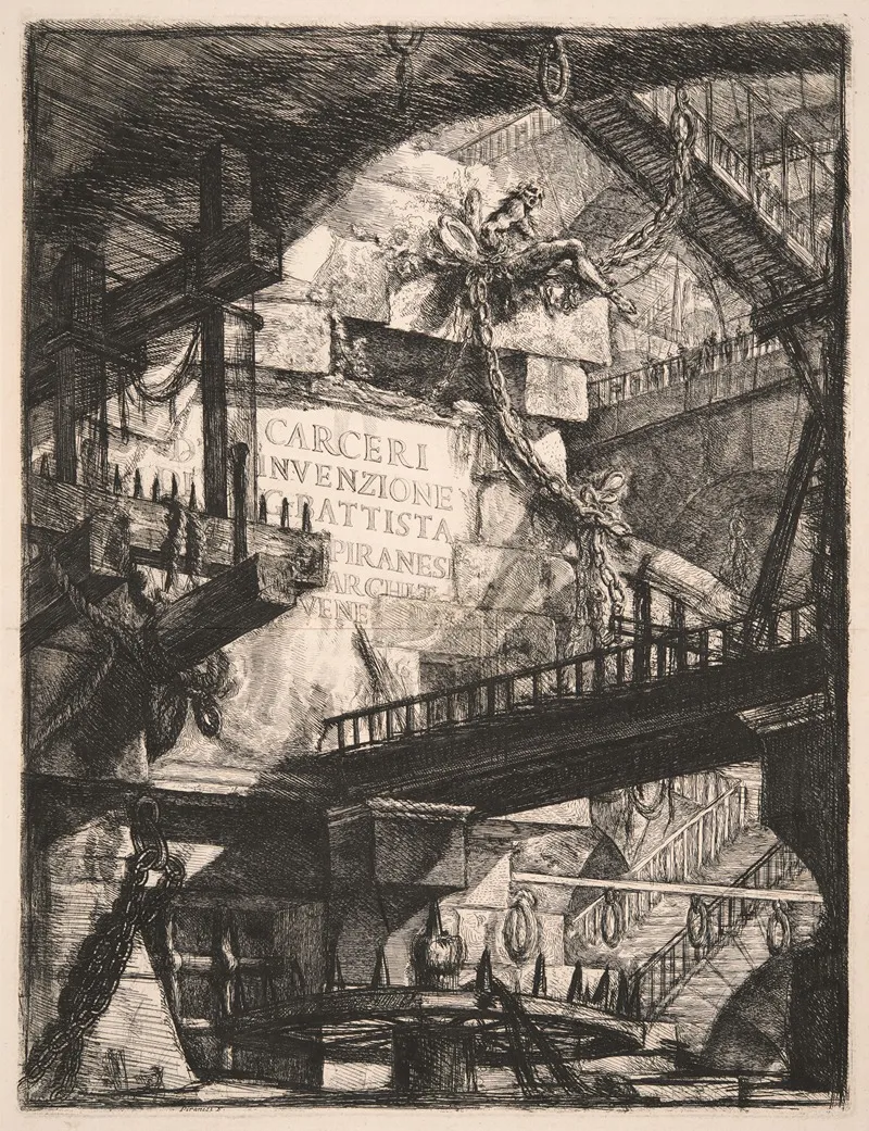 Imaginary Prisons Of G Battista Piranesi Venetian Architect Title Page