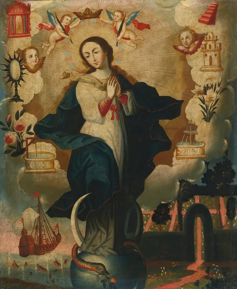 Immaculada Wall Art by South American School - High-Resolution Digital Print