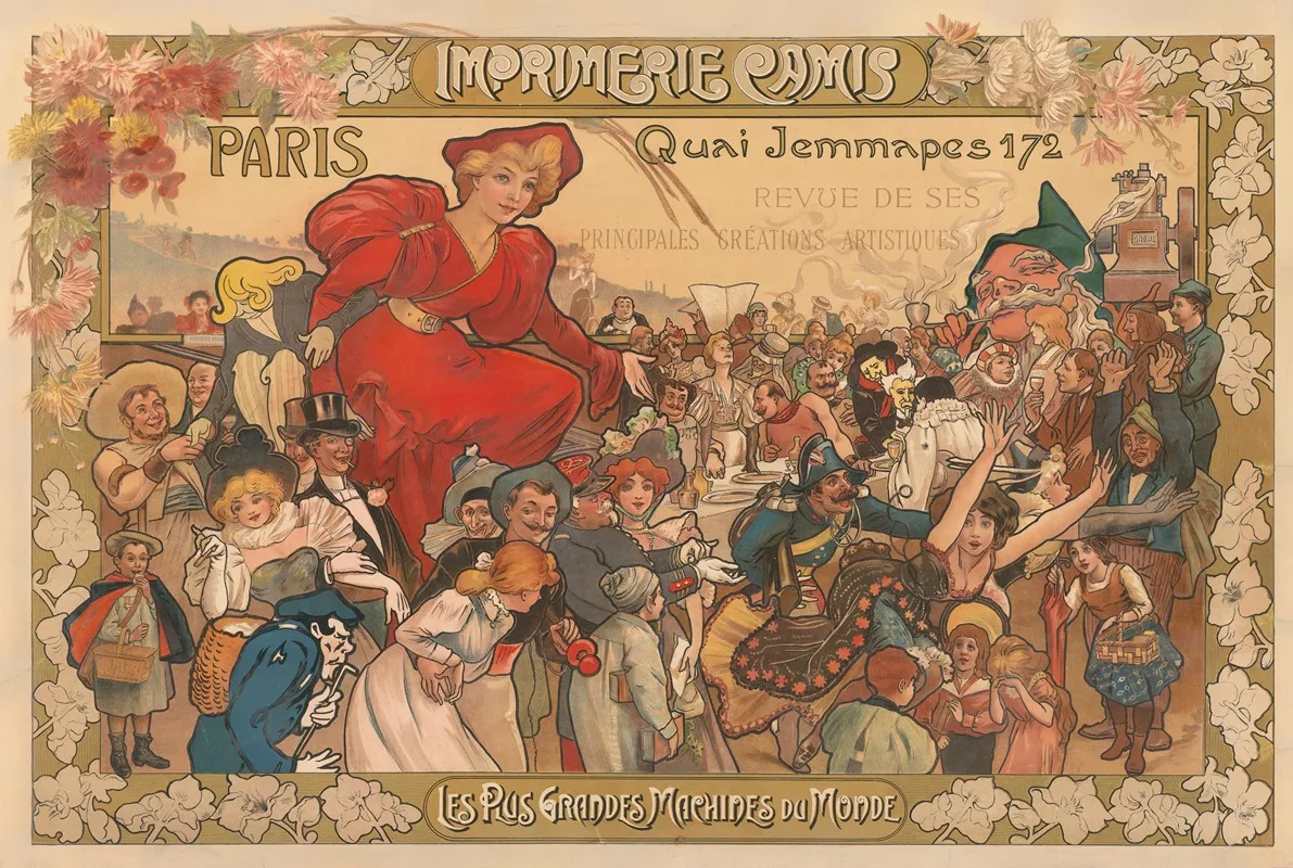 Imprimerie Camis Quai Jemmapes 172 Revue De Ses Principales Creations Artistiques Les Plus Grandes Machines Du Monde Wall Art by Imp. Camis - High-Resolution Digital Print
