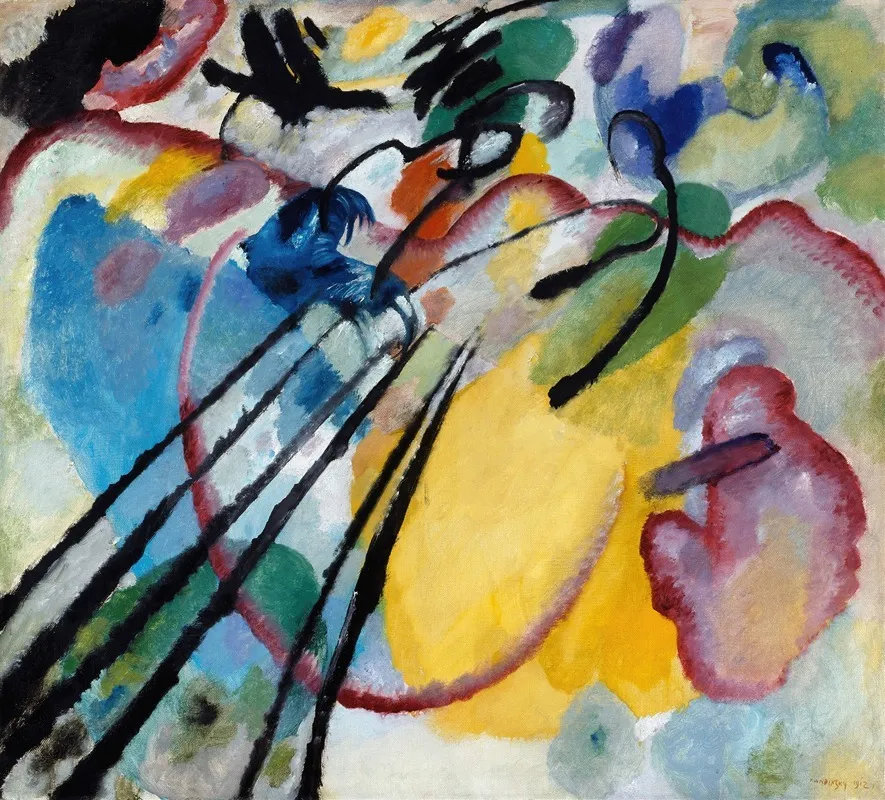 Improvisation 26 Rowing Wall Art by Wassily Kandinsky - High-Resolution Digital Print