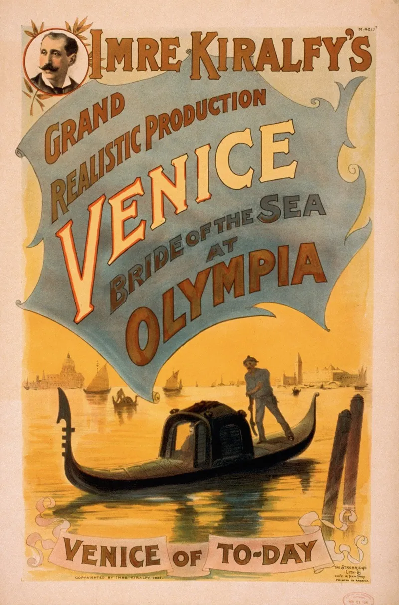 Imre Kiralfys Grand Realistic Production Venice Bride Of The Sea At Olympia