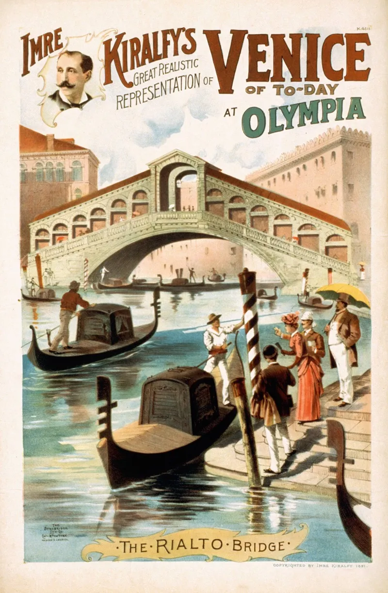 Imre Kiralfys Great Realistic Representation Of Venice Of To Day At Olympia