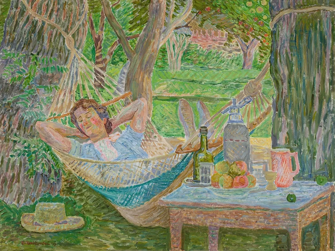 In A Hammock 2 Wall Art by Zygmunt Waliszewski - High-Resolution Digital Print