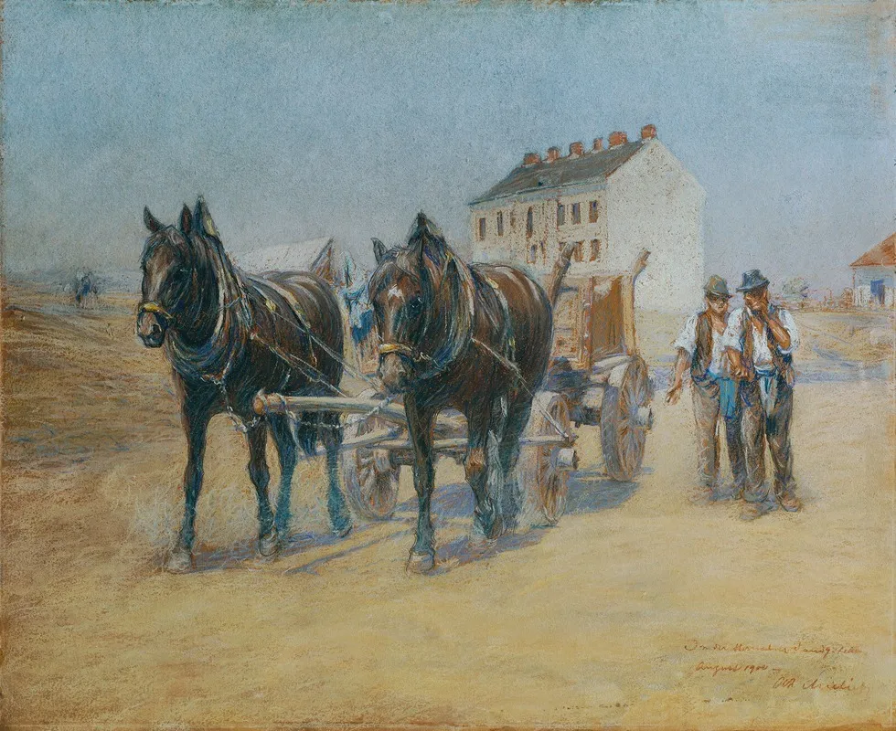 In Der Hernalser Sandgstatte Wall Art by Alphons Leopold Mielich - High-Resolution Digital Print
