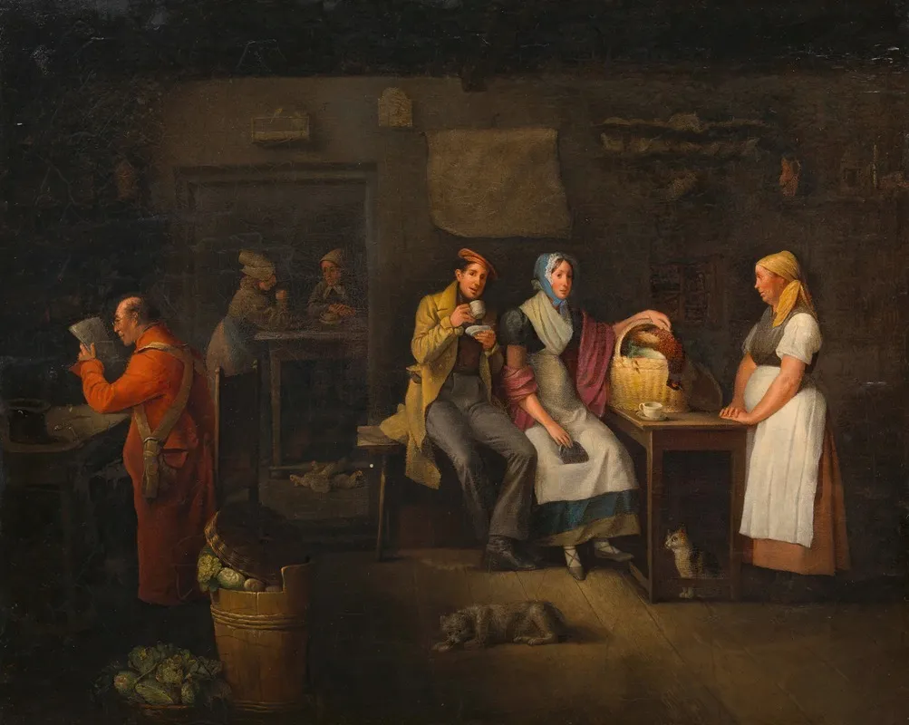 In Der Kaffeekuche Wall Art by Michael Neder - High-Resolution Digital Print