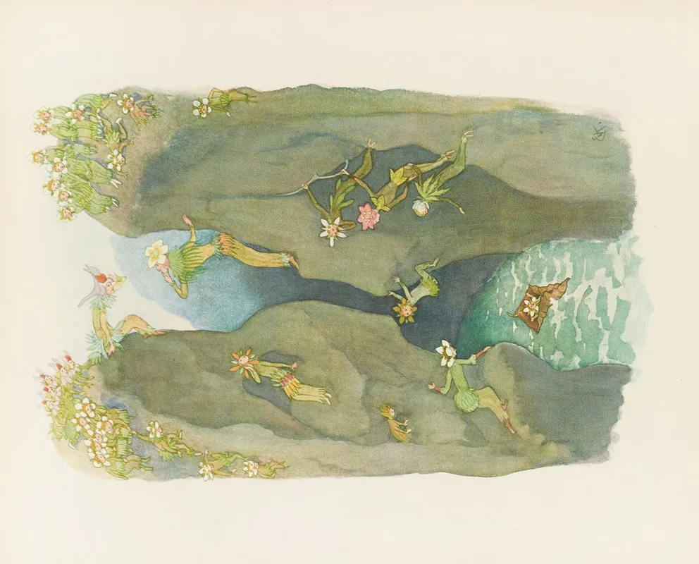 In Der Schlucht Wall Art by Ernst Kreidolf - High-Resolution Digital Print