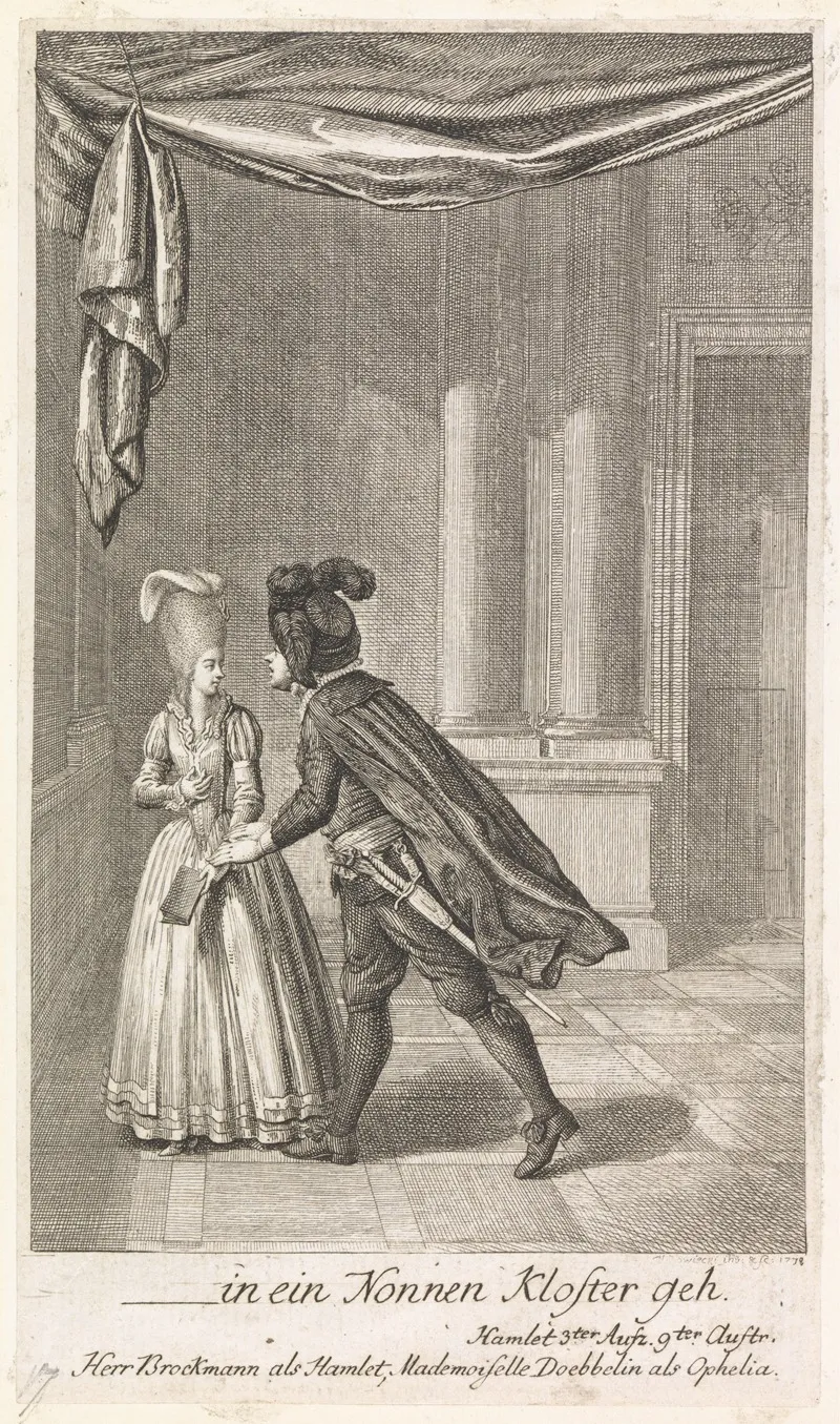 In Ein Nonnen Kloster Geh Hamlet Act Iii Scene Ix