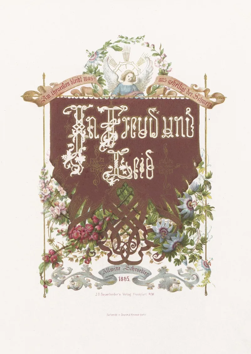 In Freude Und Leid Pl 01 Wall Art by Alwine Schroedter - High-Resolution Digital Print