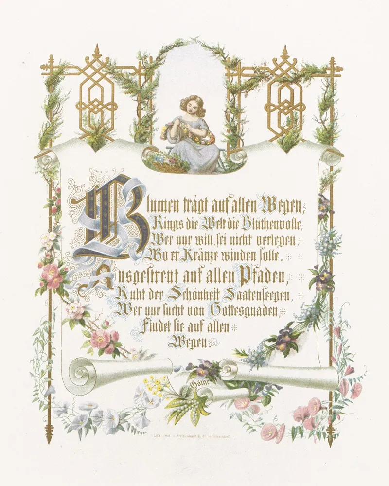 In Freude Und Leid Pl 02 Wall Art by Alwine Schroedter - High-Resolution Digital Print