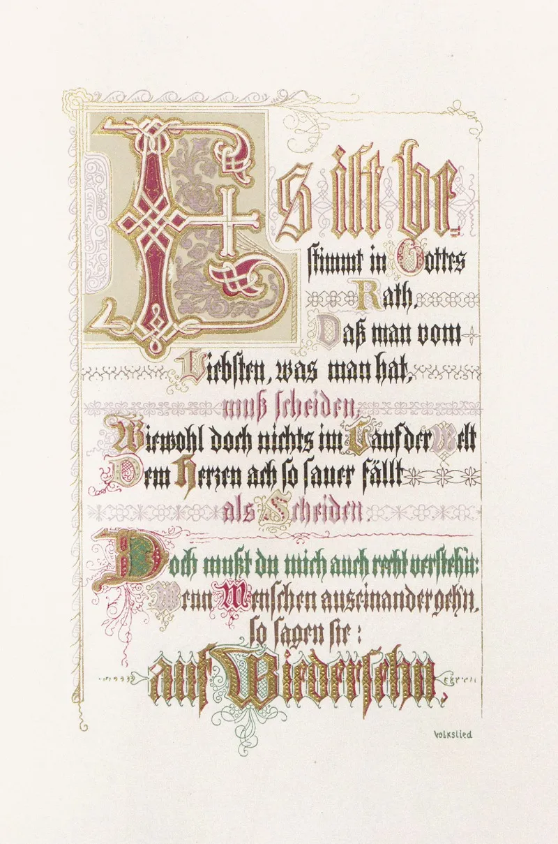 In Freude Und Leid Pl 04 Wall Art by Alwine Schroedter - High-Resolution Digital Print