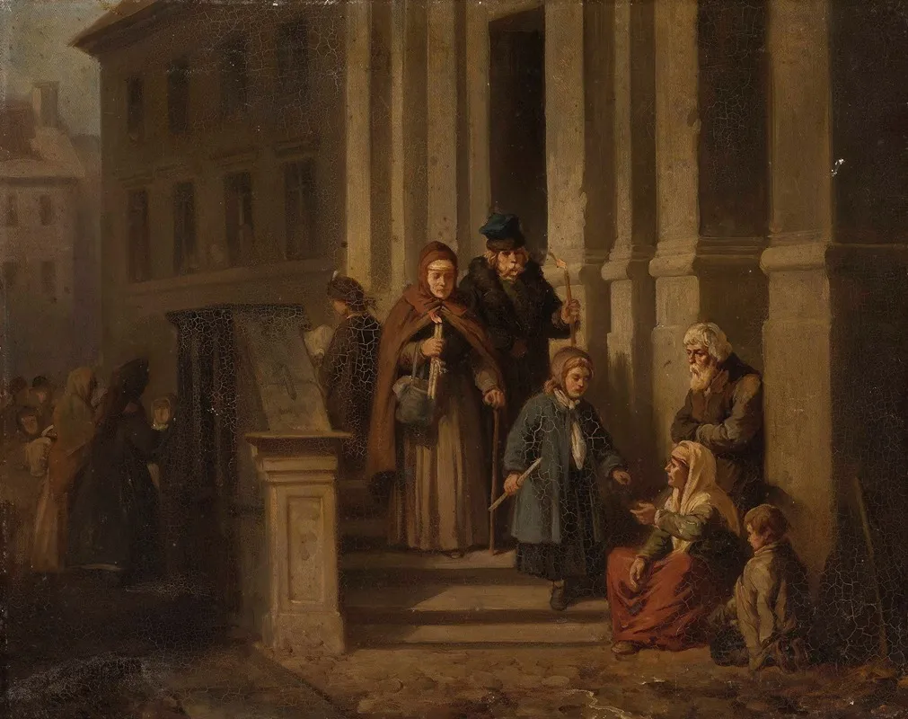 In Front Of The Church Wall Art by Henryk Pillati - High-Resolution Digital Print