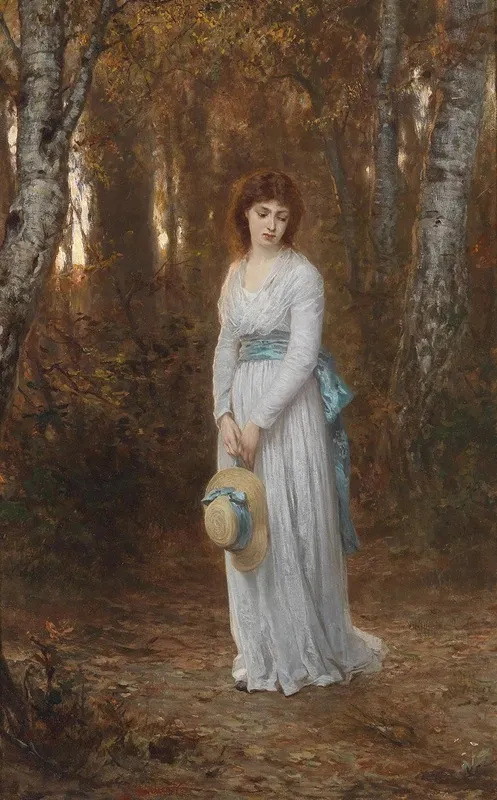 In Gedanken Versunken 2 Wall Art by Wilhelm Amberg - High-Resolution Digital Print
