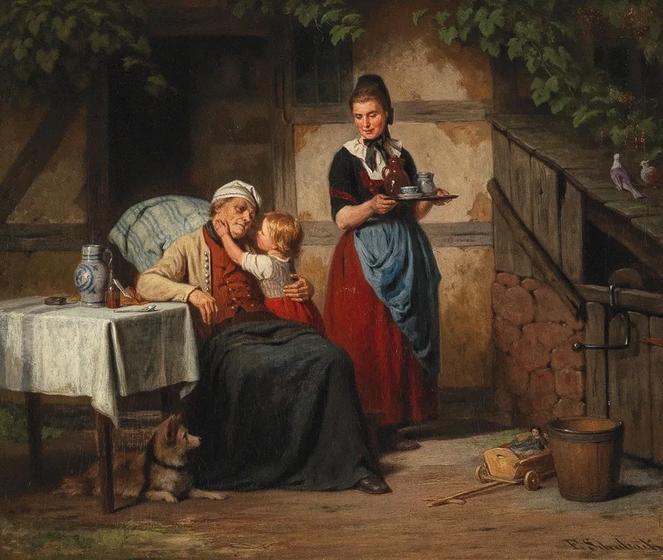 In Good Hands Wall Art by Emil Gottlieb Schuback - High-Resolution Digital Print