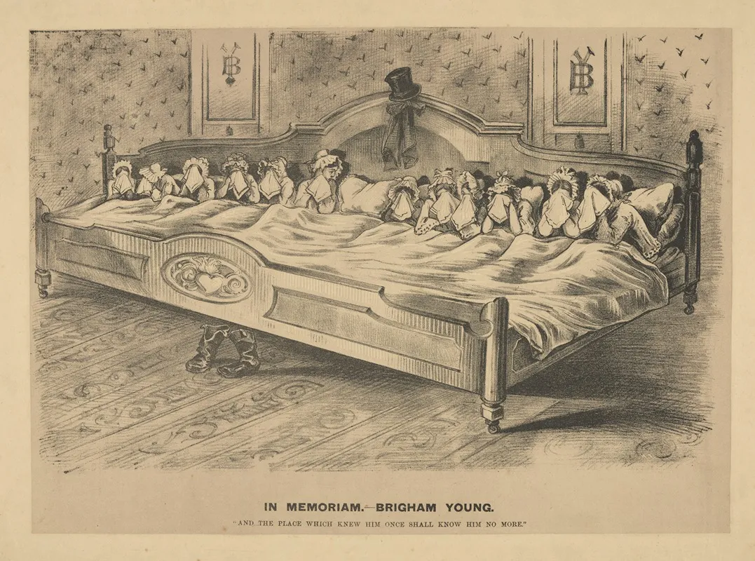 In Memoriam Brigham Young Wall Art by Joseph Ferdinand Keppler - High-Resolution Digital Print