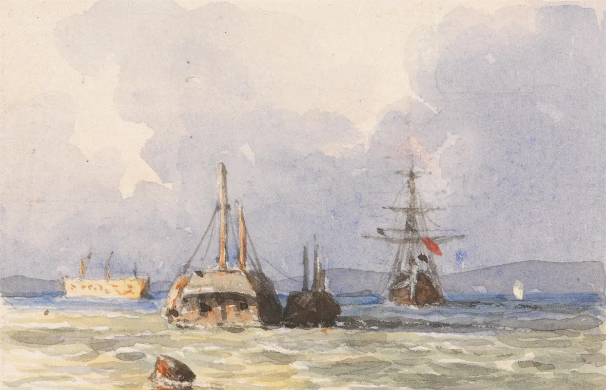 In Portsmouth Harbor