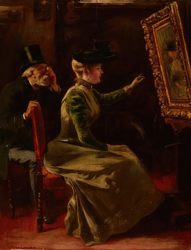 In The Artists Studio 6 Wall Art by Fernand de Launay - High-Resolution Digital Print