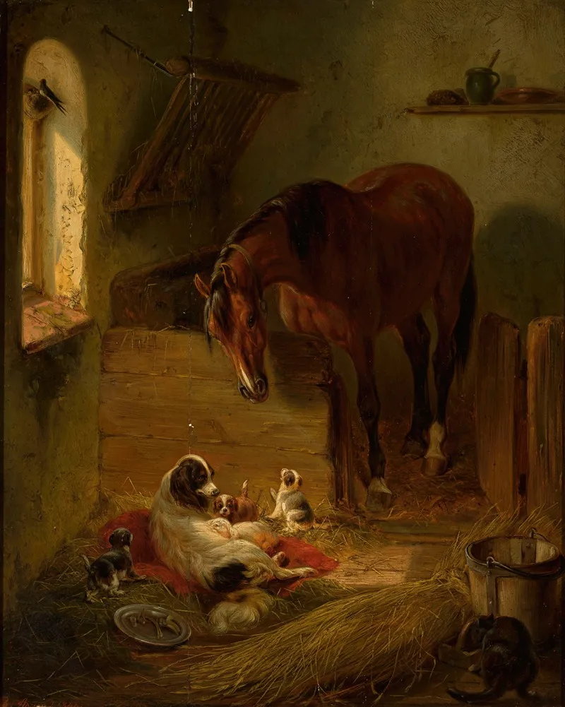 In The Barn 2 Wall Art by Benno Raffael Adam - High-Resolution Digital Print