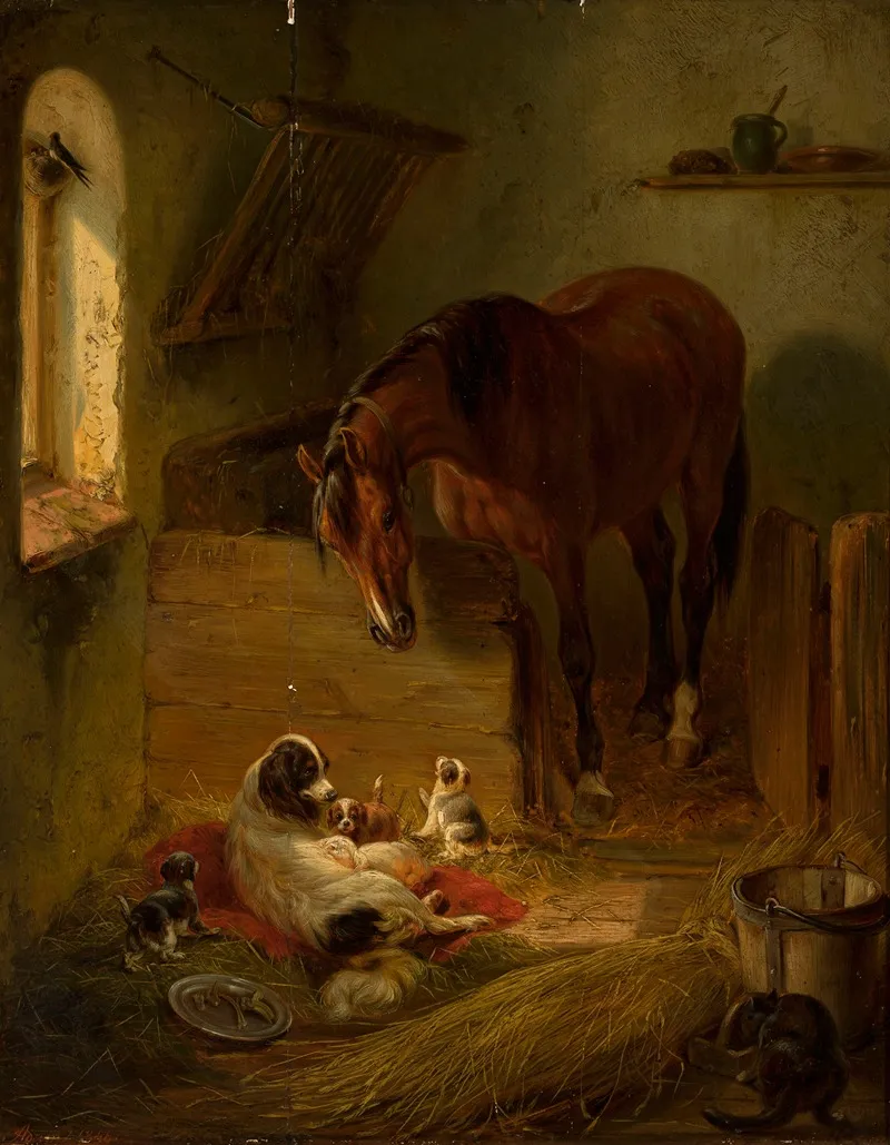In The Barn 4 Wall Art by Benno Adam - High-Resolution Digital Print