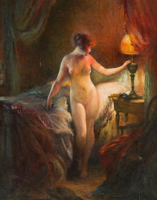 In The Boudoir 5 Wall Art by Emile Tabary - High-Resolution Digital Print