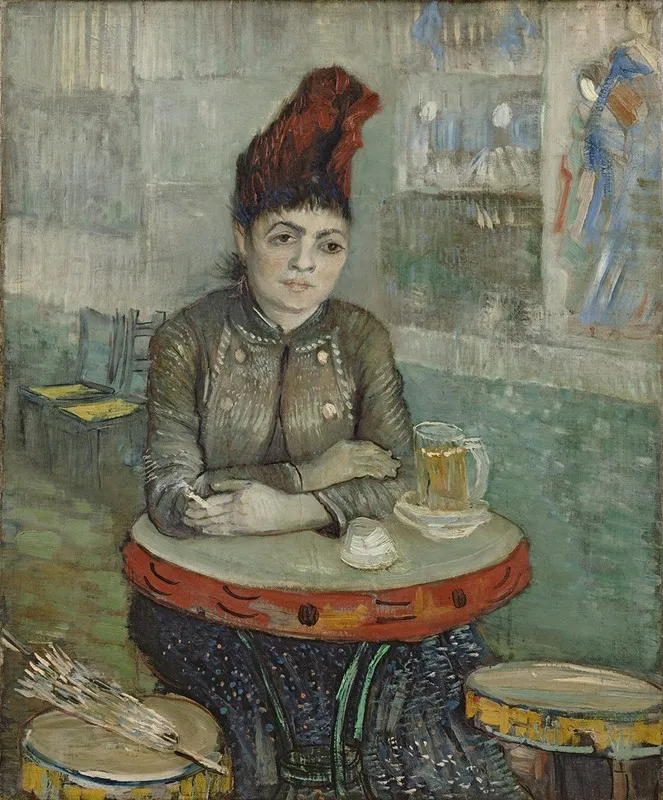 In The Cafe Agostina Segatori In Le Tambourin Wall Art by Vincent van Gogh - High-Resolution Digital Print