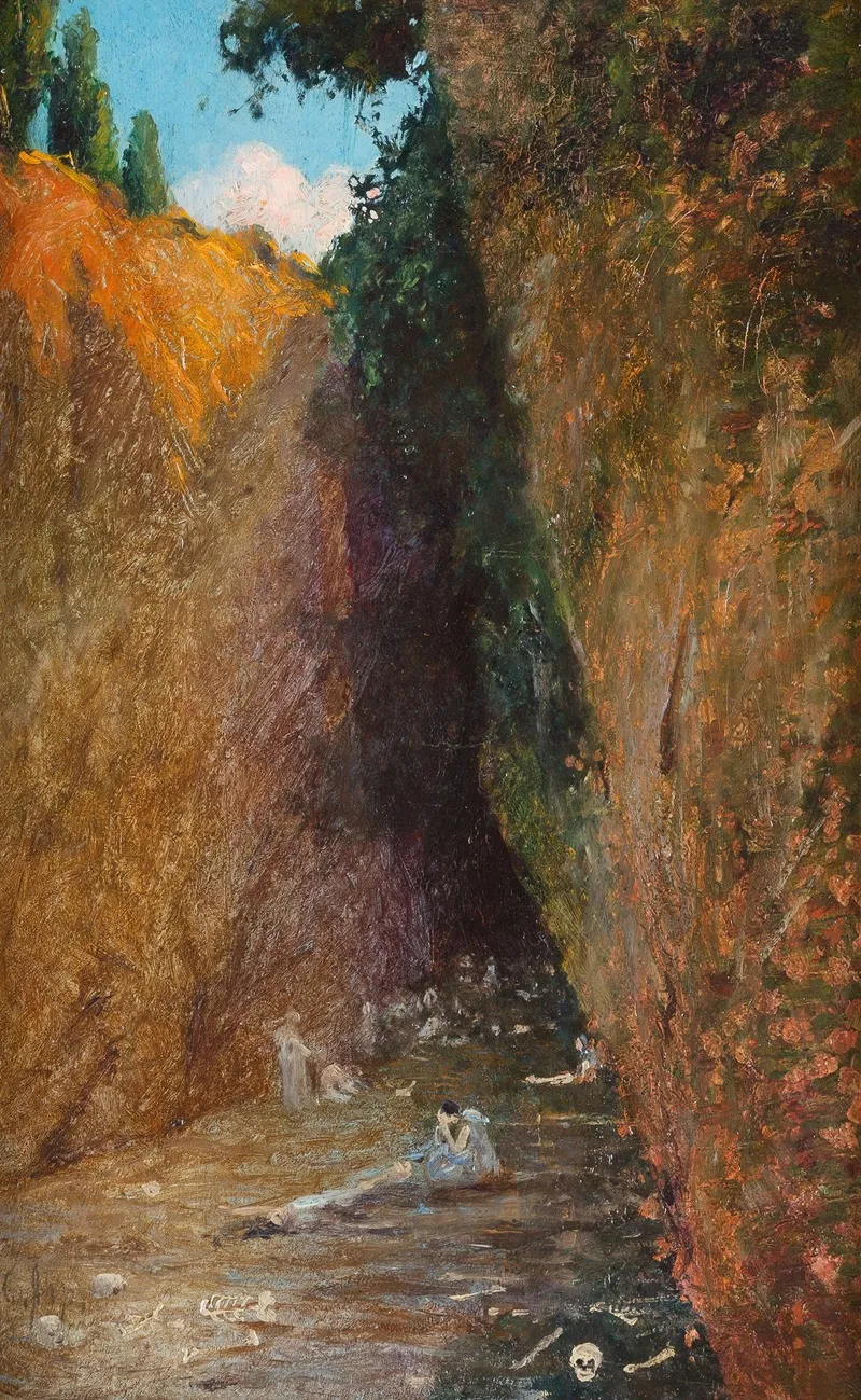 In The Canyon Wall Art by Carl Arp - High-Resolution Digital Print