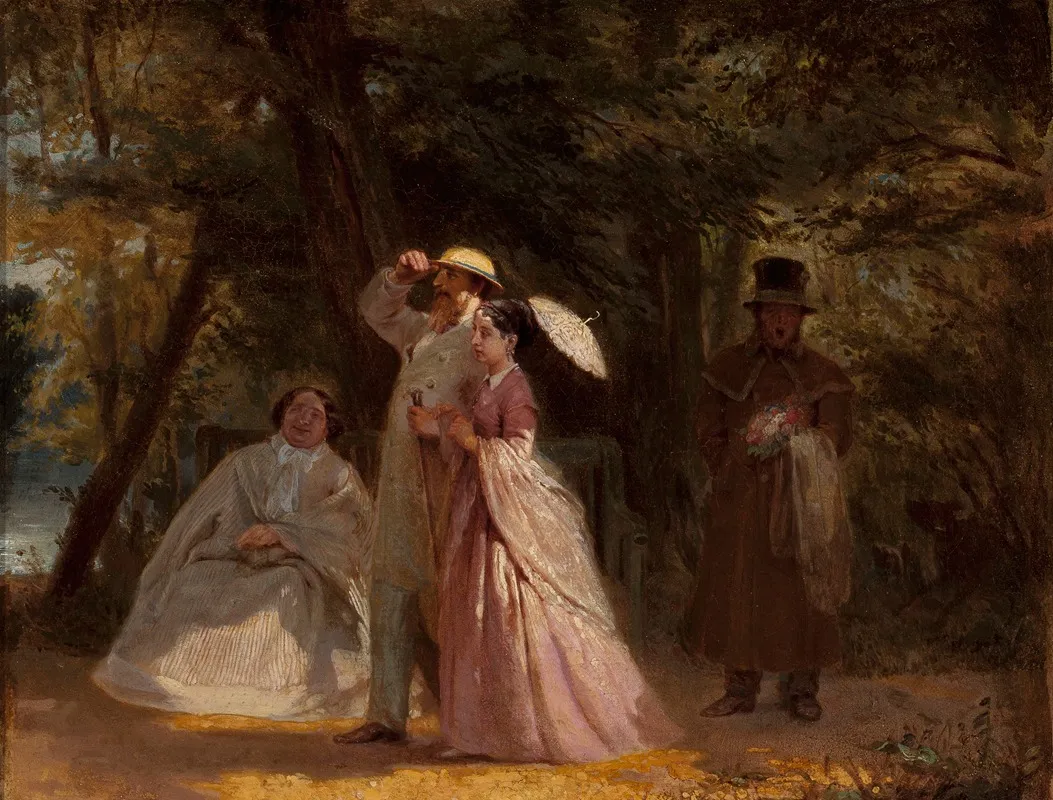 In The Garden 20 Wall Art by Artur Grottger - High-Resolution Digital Print