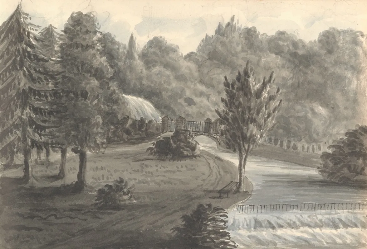 In The Garden At Eastnor Castle September 29 1829