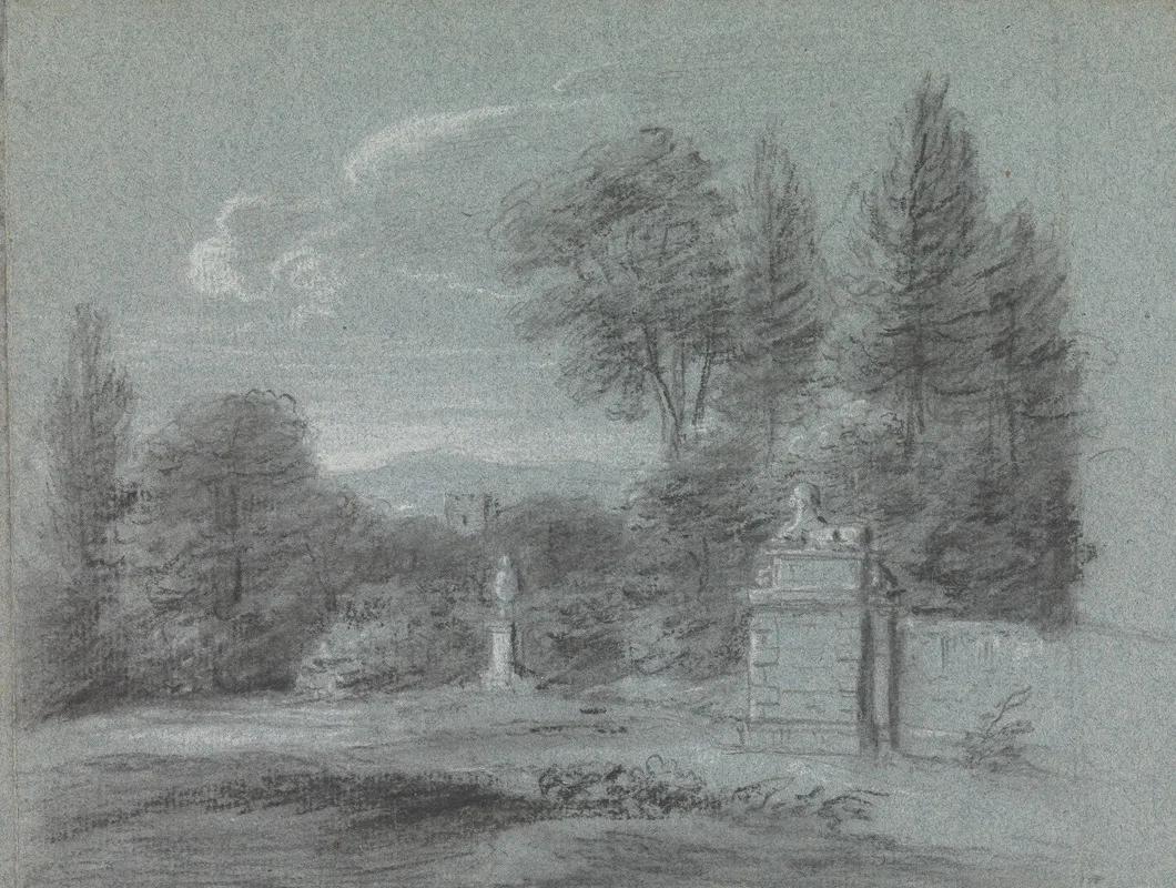 In The Gardens At Stourhead Wall Art by Coplestone Warre Bampfylde - High-Resolution Digital Print