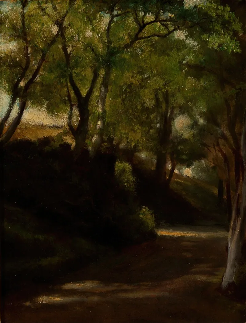 In The Glen Portsmouth Rhode Island Wall Art by John La Farge - High-Resolution Digital Print