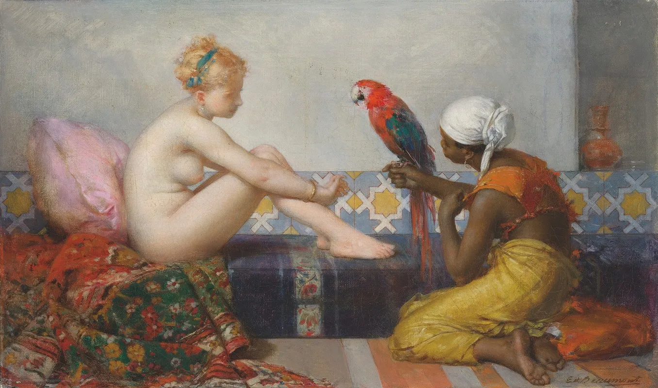 In The Harem 10 Wall Art by Charles-Edouard de Beaumont - High-Resolution Digital Print