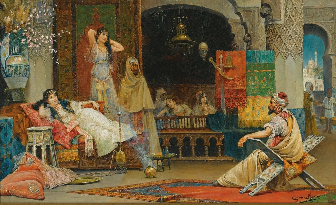 In The Harem 7 Wall Art by Juan Giménez Martín - High-Resolution Digital Print