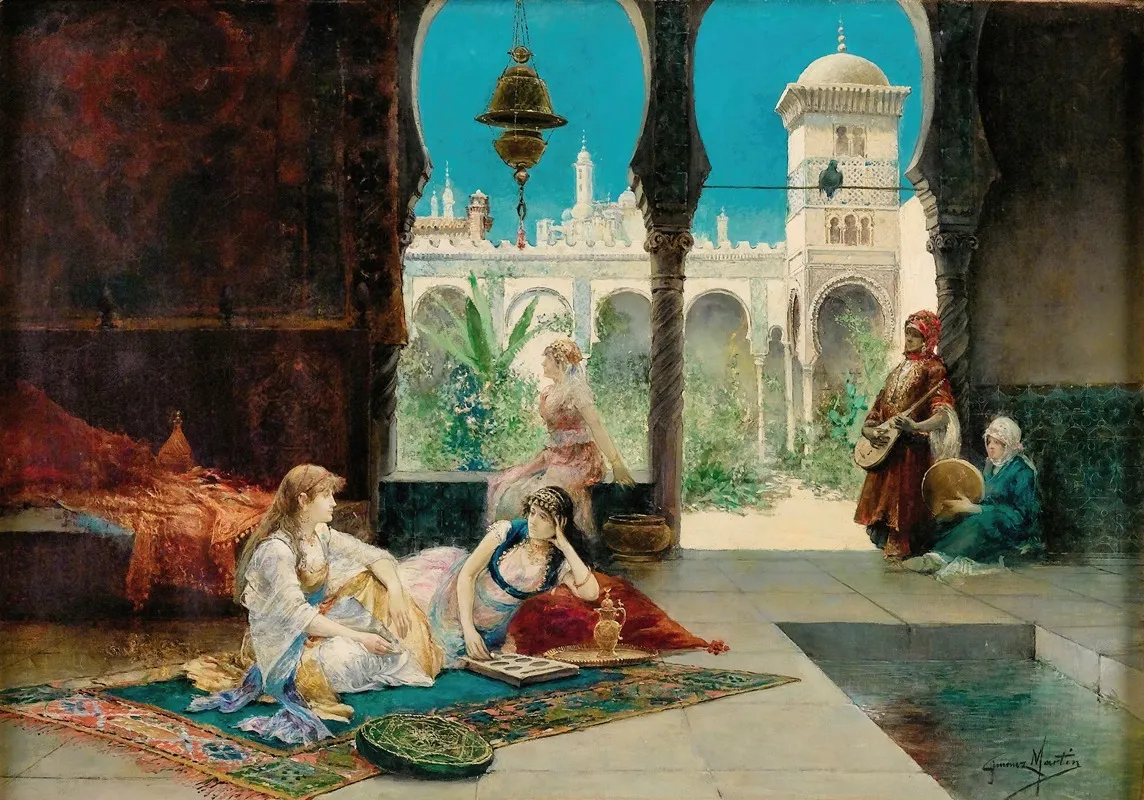 In The Harem 8 Wall Art by Juan Giménez Martín - High-Resolution Digital Print