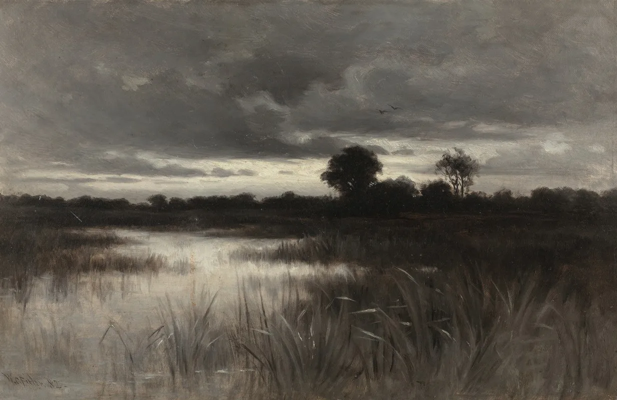 In The Marshes Wall Art by William Crothers Fitler - High-Resolution Digital Print