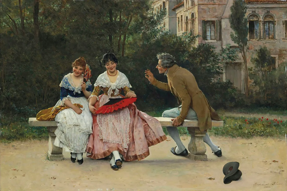 In The Park 4 Wall Art by Eugen von Blaas - High-Resolution Digital Print