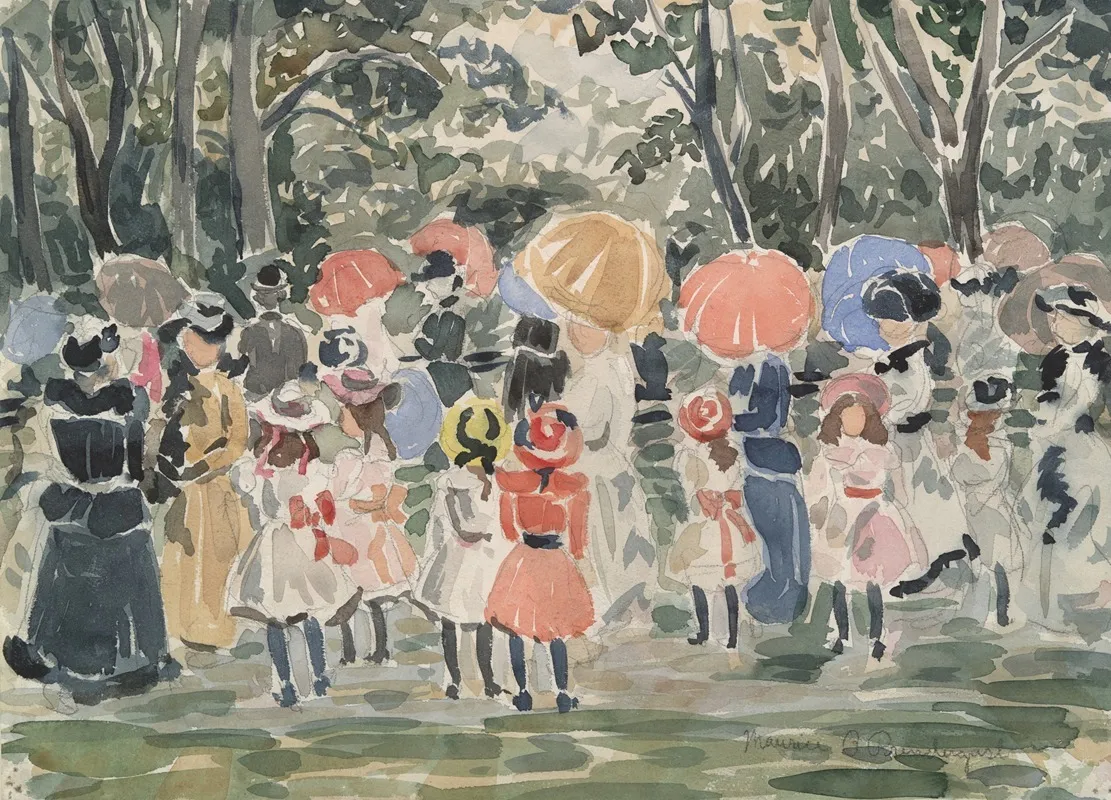 In The Park 7 Wall Art by Maurice Prendergast - High-Resolution Digital Print