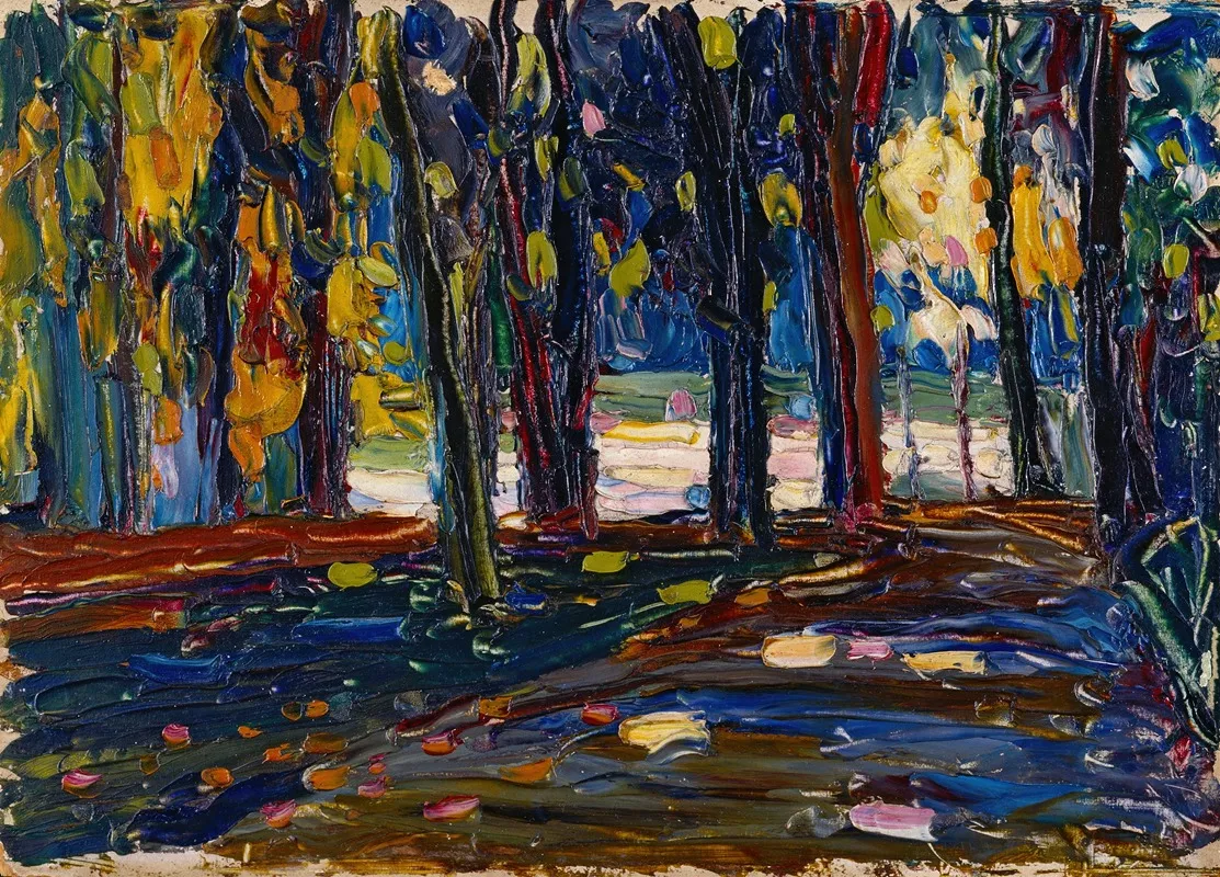 In The Park Of St Cloud Fall Ii Wall Art by Wassily Kandinsky - High-Resolution Digital Print