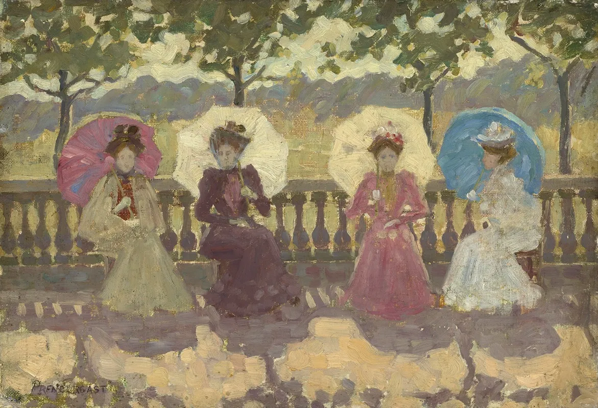 In The Park Paris Wall Art by Maurice Prendergast - High-Resolution Digital Print