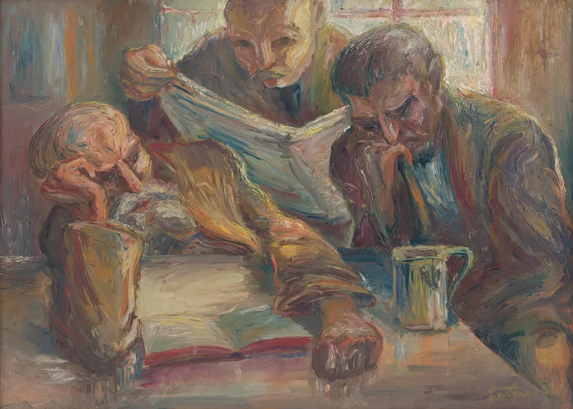 In The Pub Wall Art by Ľudovít Varga - High-Resolution Digital Print