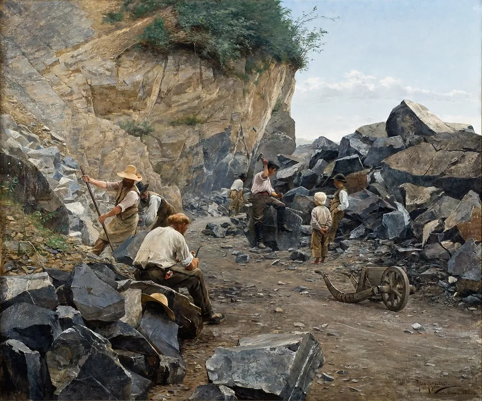 In The Quarry Motif From Switzerland