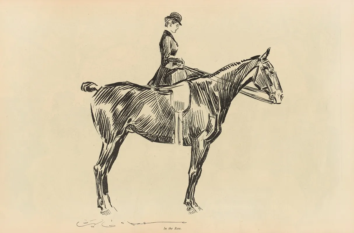 In The Row 2 Wall Art by Charles Dana Gibson - High-Resolution Digital Print