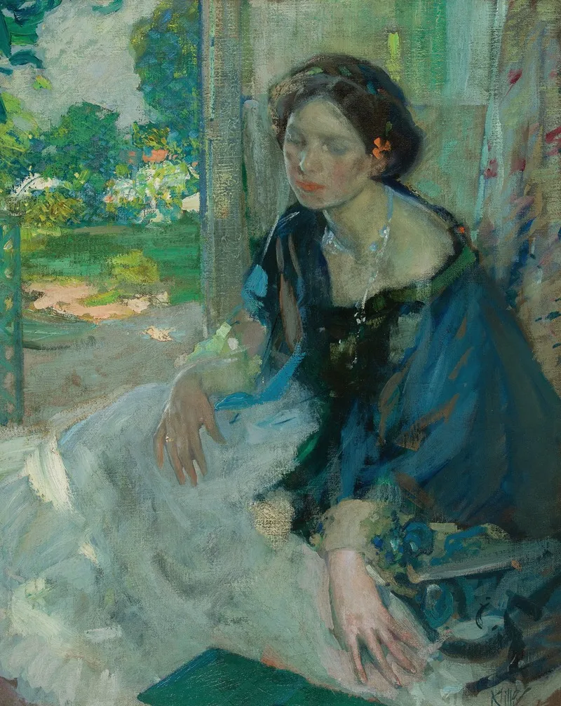 In The Shadow Wall Art by Richard E. Miller - High-Resolution Digital Print