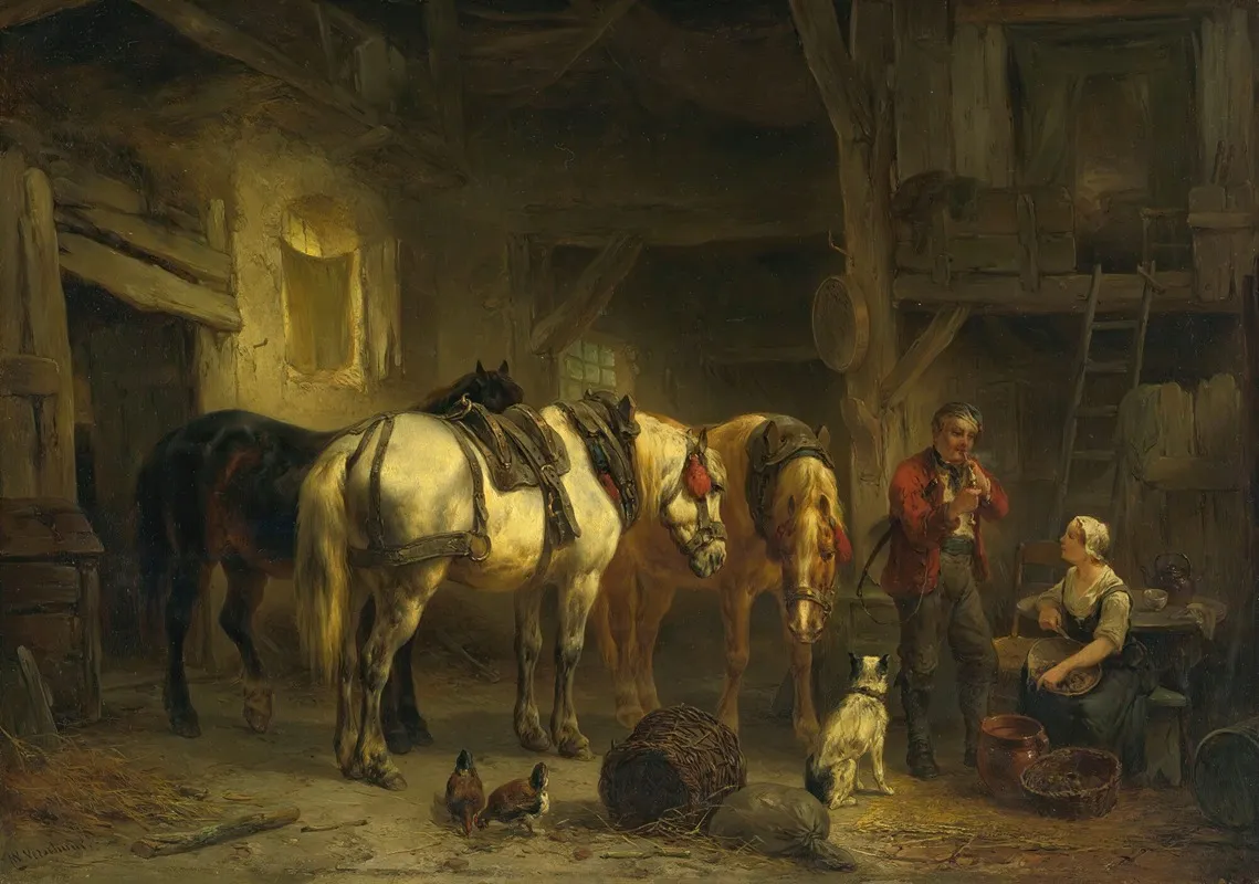 In The Stables 2 Wall Art by Wouterus Verschuur - High-Resolution Digital Print