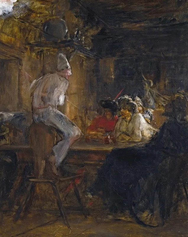 In The Tavern 2 Wall Art by Nikolaos Gyzis - High-Resolution Digital Print