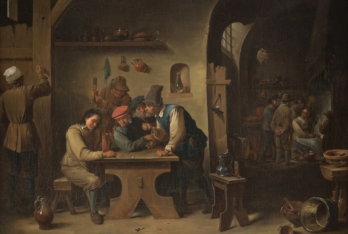 In The Tavern 3 Wall Art by Louis Urlass - High-Resolution Digital Print