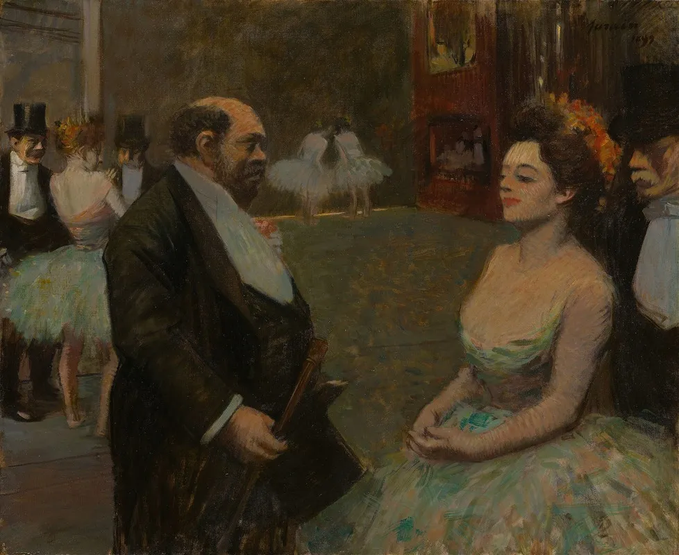 In The Wings Wall Art by Jean-Louis Forain - High-Resolution Digital Print