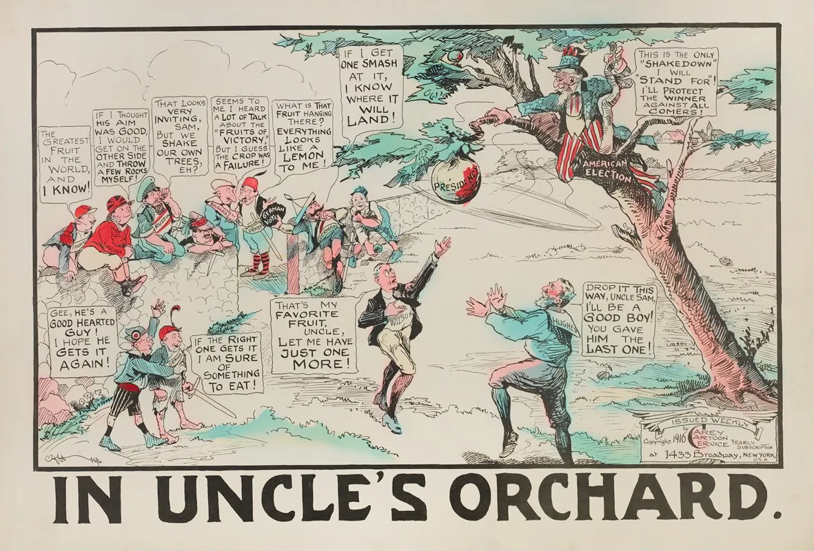 In Uncles Orchard Wall Art by Carey Cartoon Service - High-Resolution Digital Print