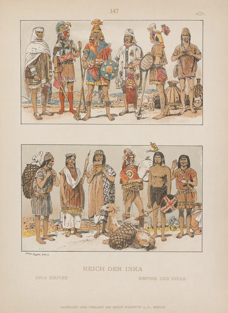 Inca Empire Wall Art by Adolf Rosenberg - High-Resolution Digital Print