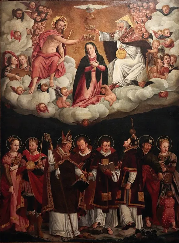 Incoronazione Della Madonna E Santi Wall Art by Paolo Naurizio - High-Resolution Digital Print