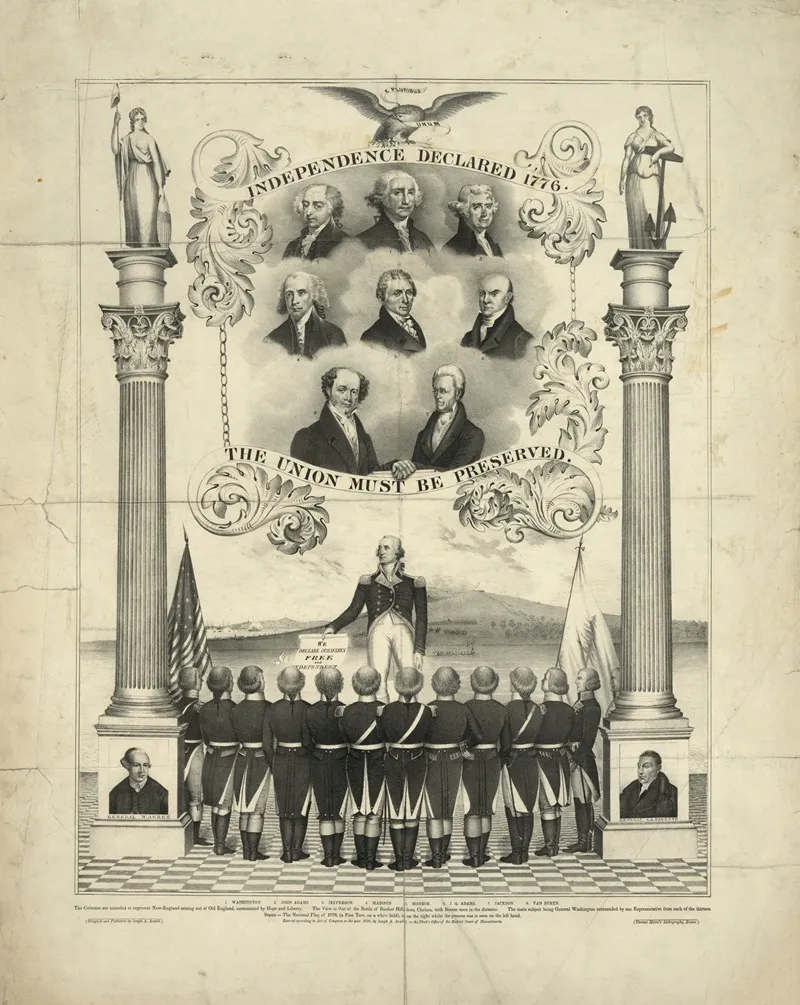 Independence Declared 1776 The Union Must Be Preserved Wall Art by Thomas Moore - High-Resolution Digital Print