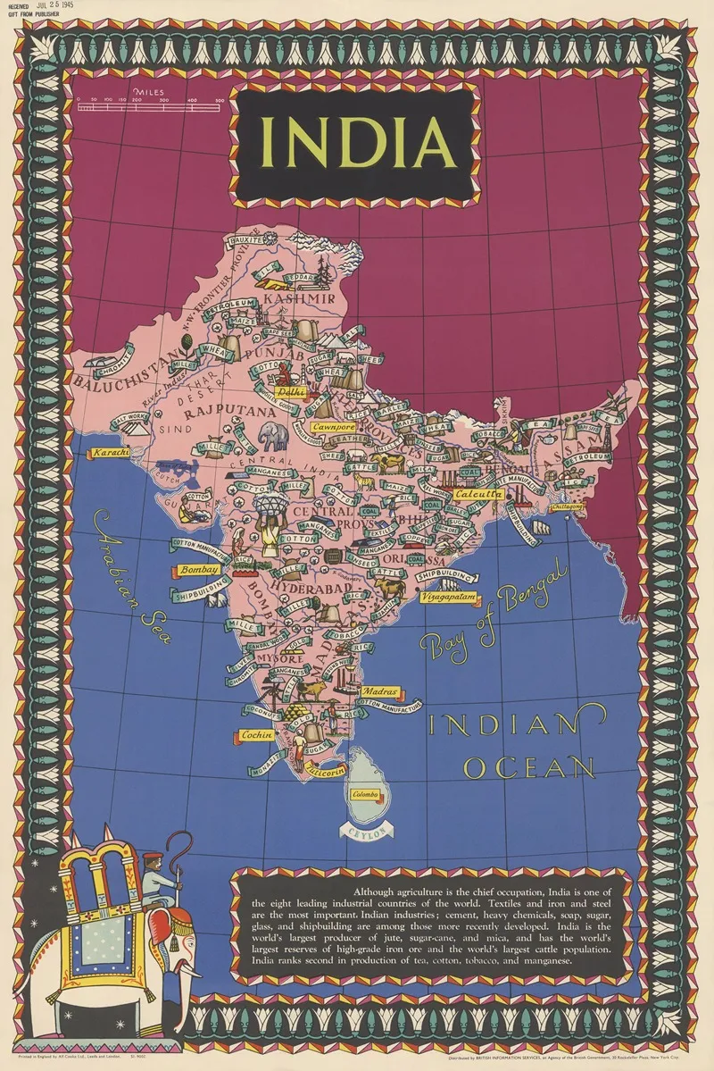 India 4 Wall Art by British Information Services - High-Resolution Digital Print